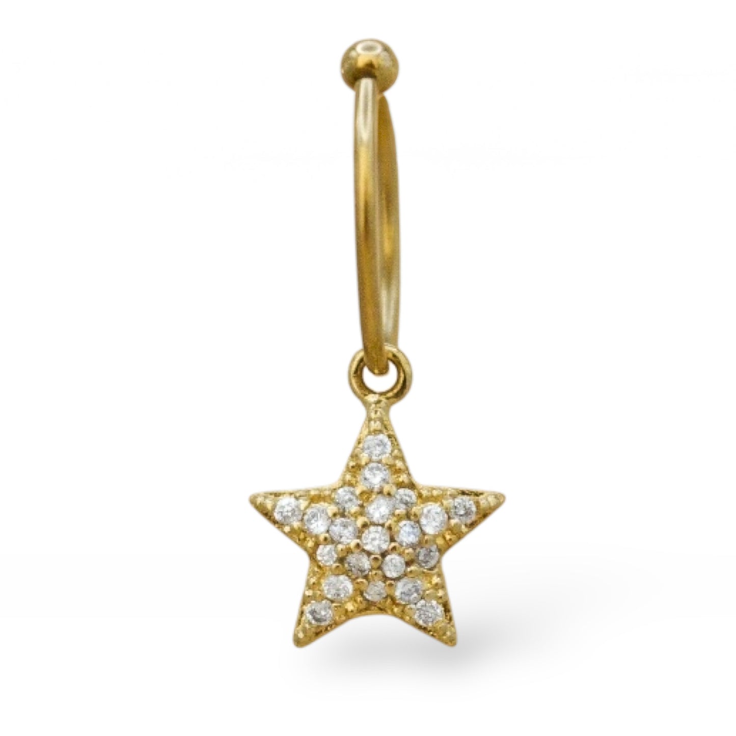 Piercing estrella zirconias