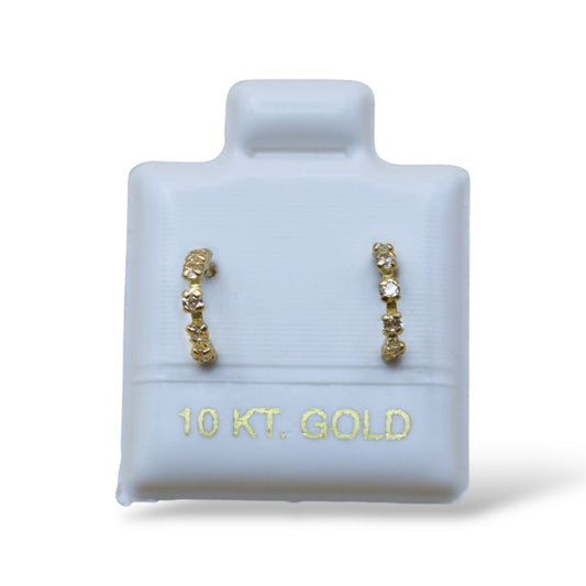 Broquel media arracada - Oro 10K