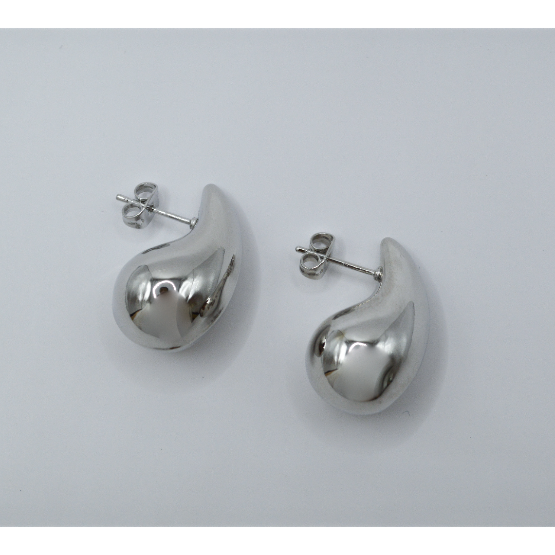 Aretes gota mediana silver