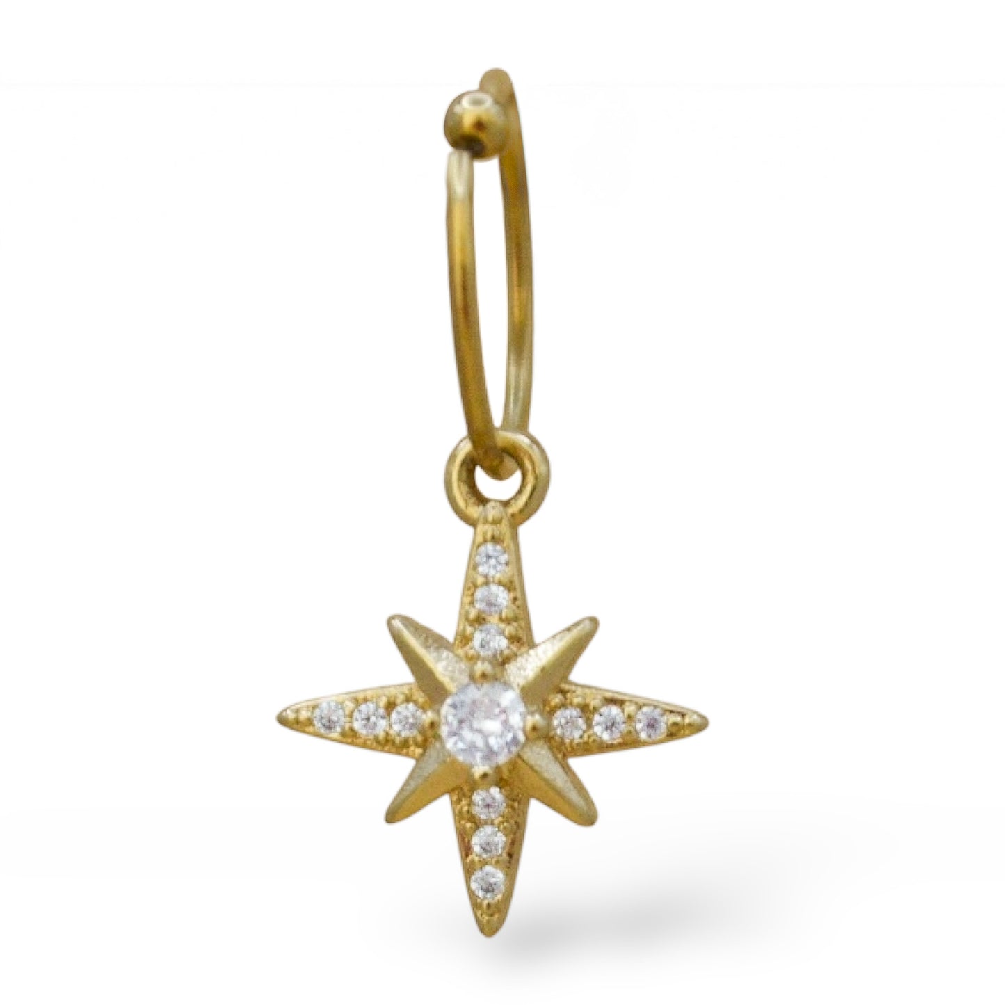 Piercing estrella belén zirconias