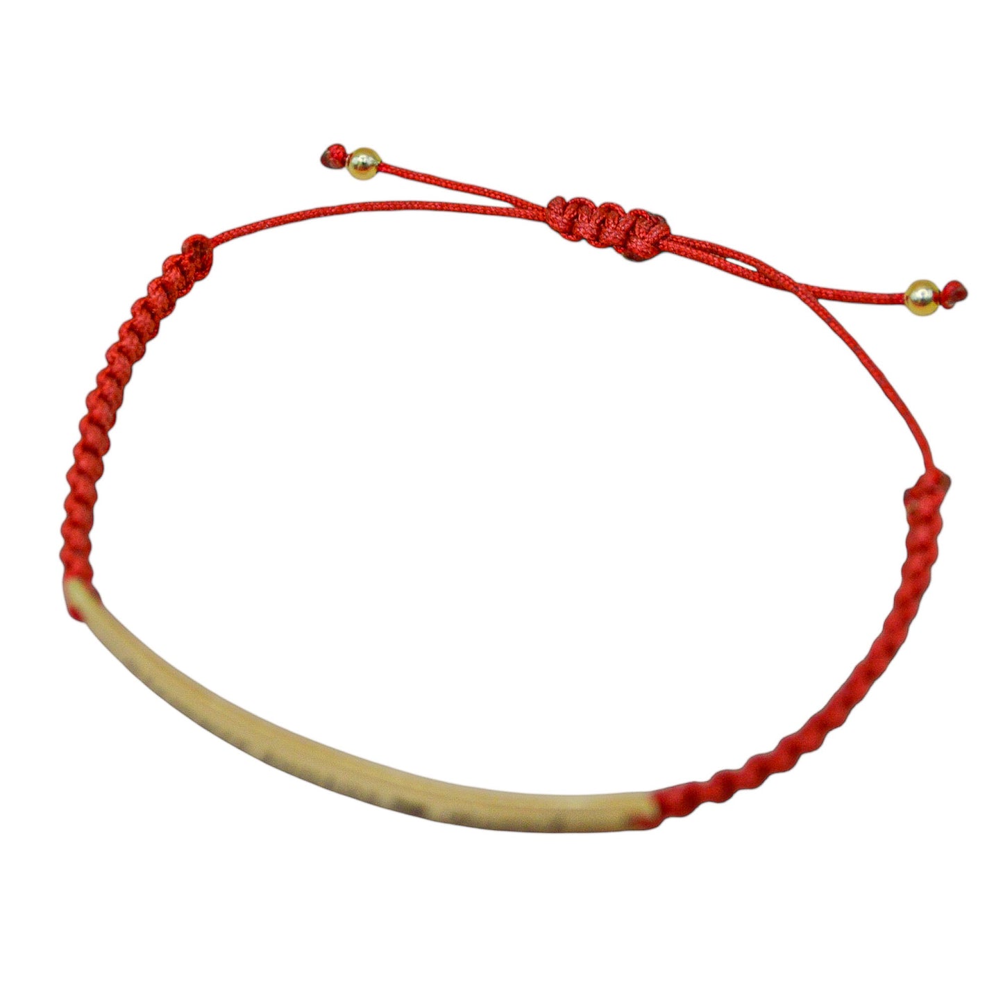 Pulsera personalizada tejida con placa grande
