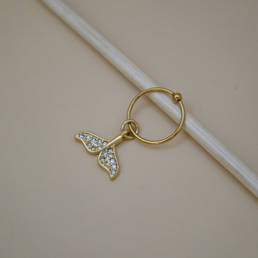 Piercing cola de sirena zirconias