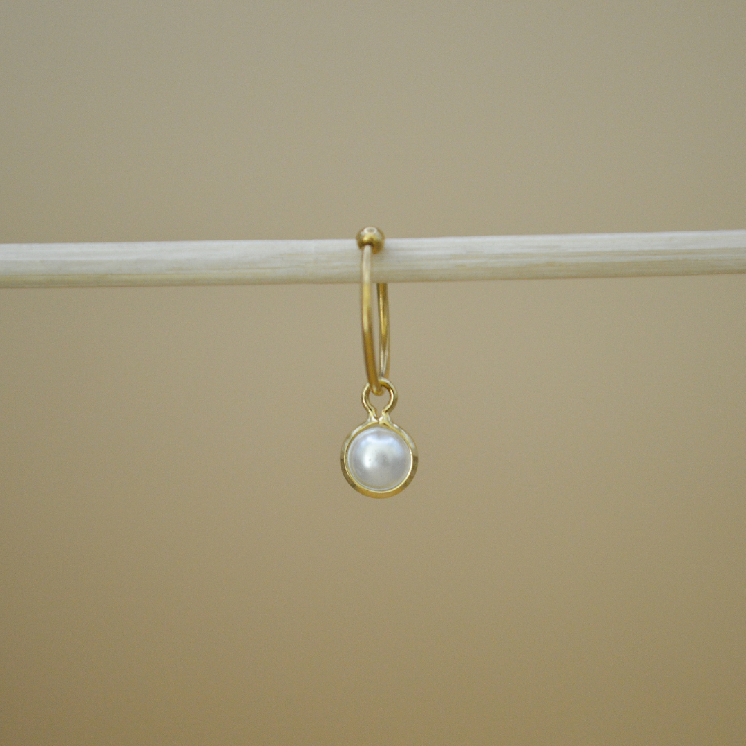 Piercing perla colgante