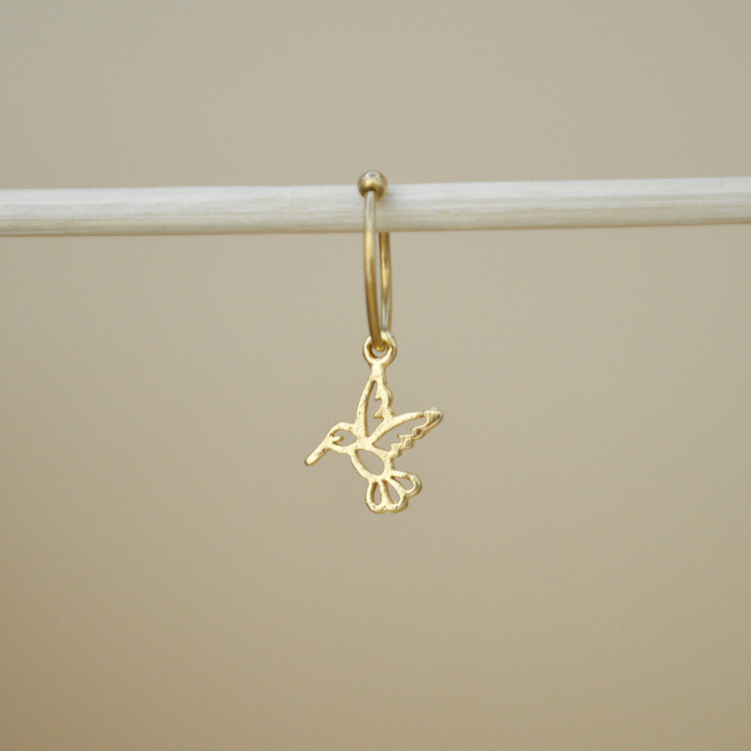 Piercing colibrí mini contorno