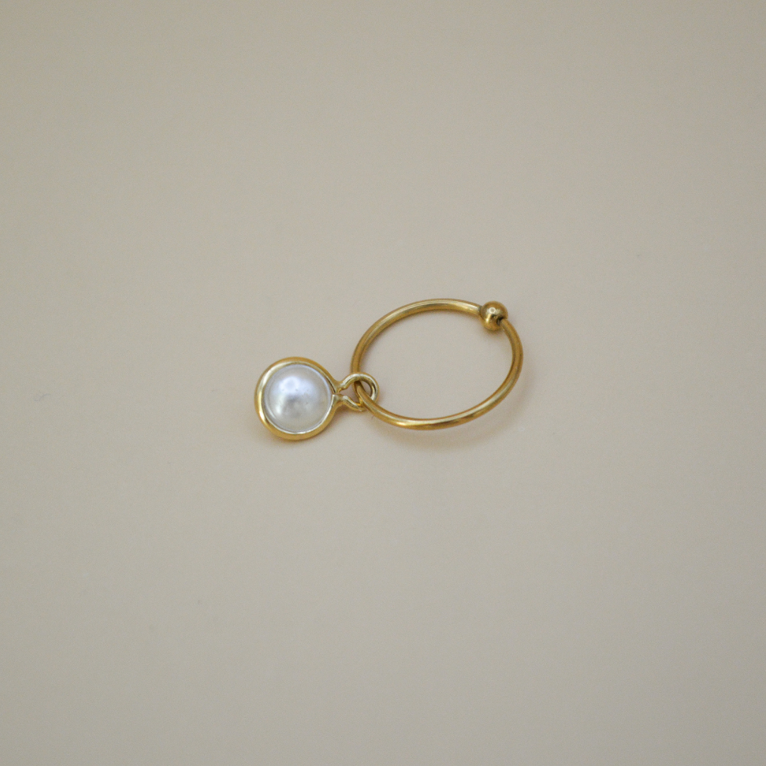 Piercing perla colgante