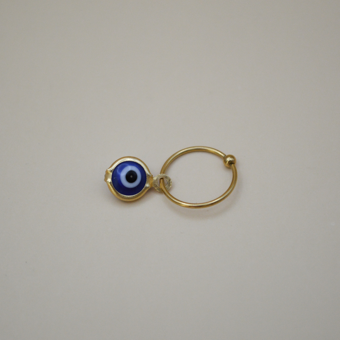 Piercing ojo turco azul chico
