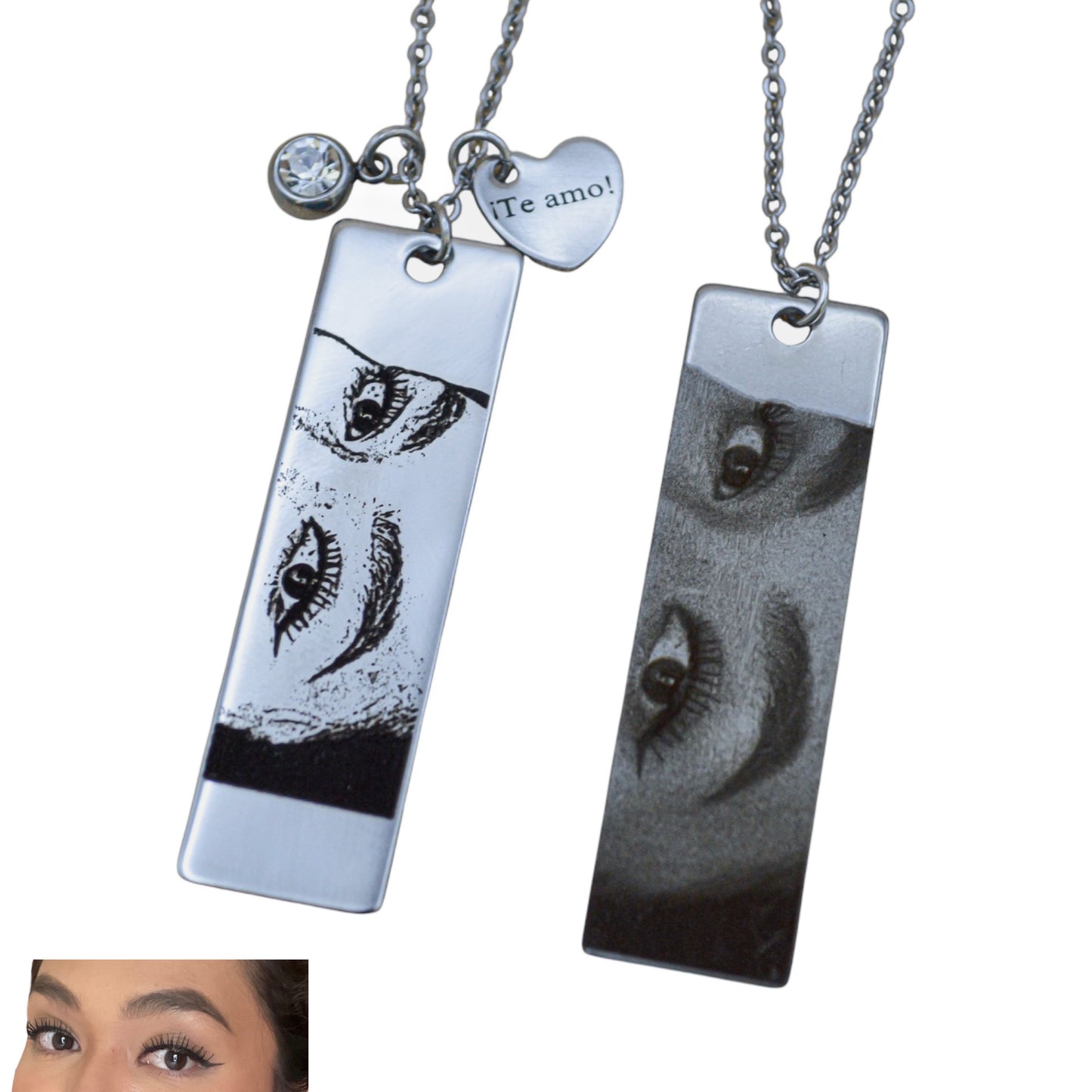Collar o llavero personalizado mirada