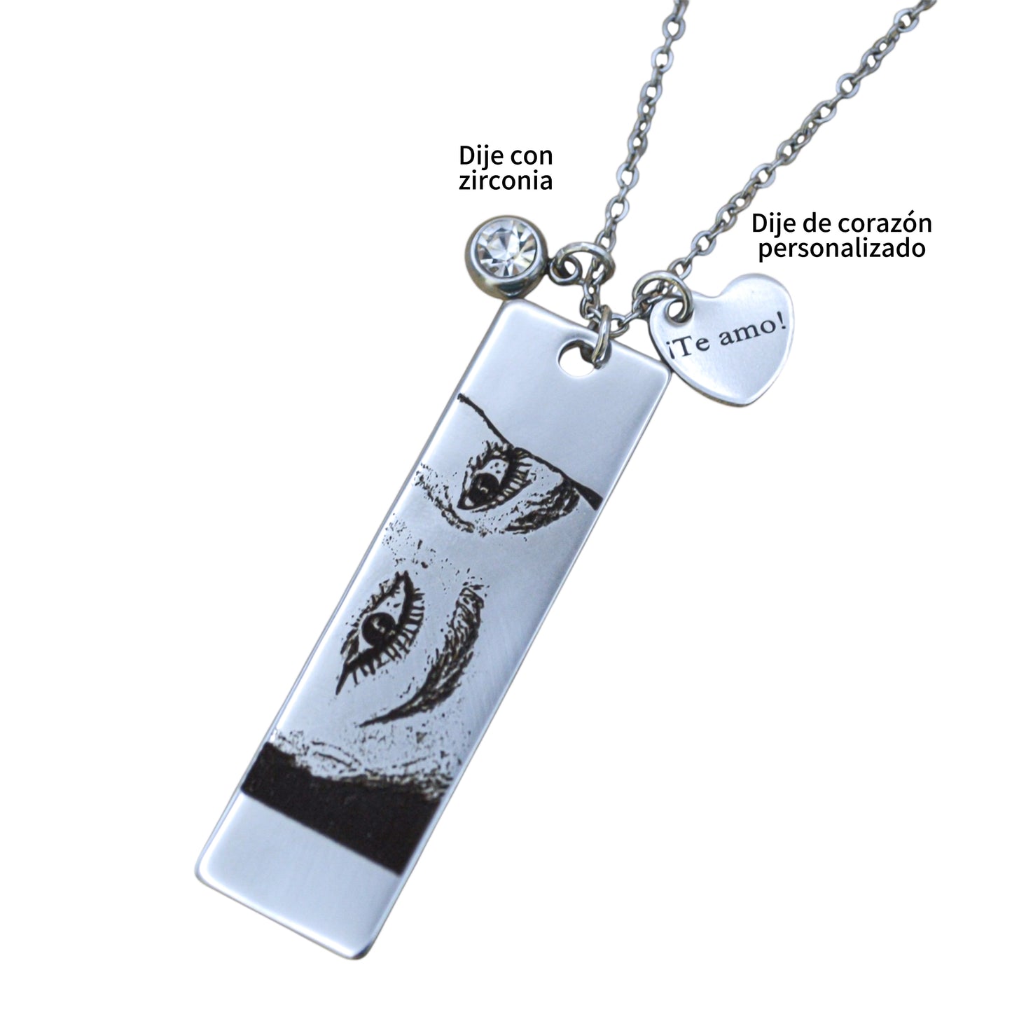 Collar o llavero personalizado mirada