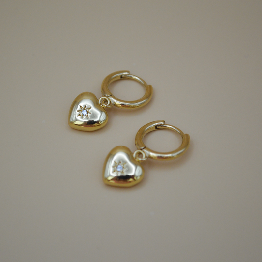 Huggies basic corazón estrella zirconia