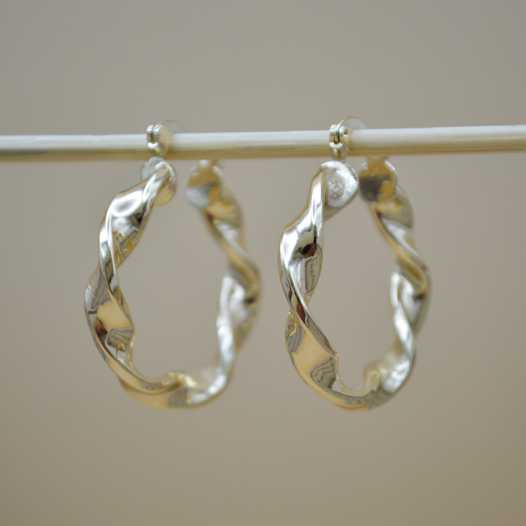 Arracadas espiral gold