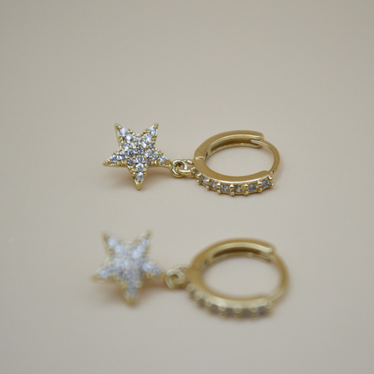 Huggies estrella zirconias