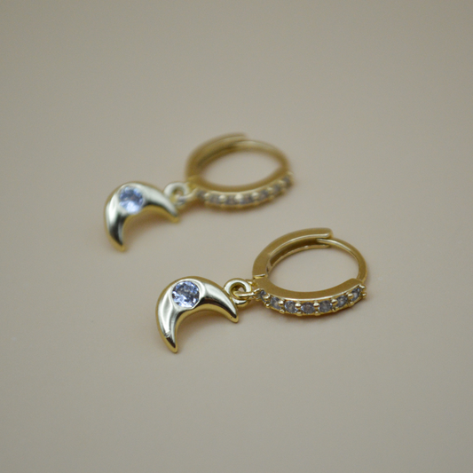 Huggies luna mini zirconia al centro