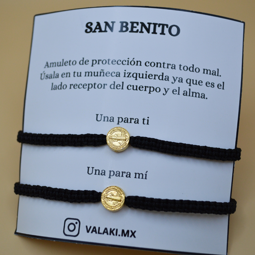 Pulsera San Benito de hilo tejida