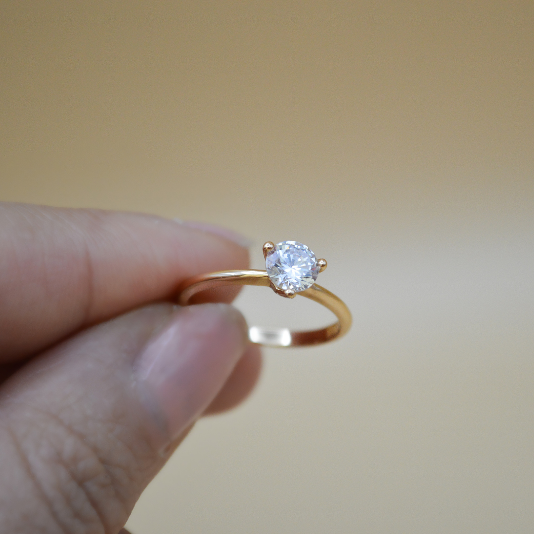 Dúo anillos corazón zirconias
