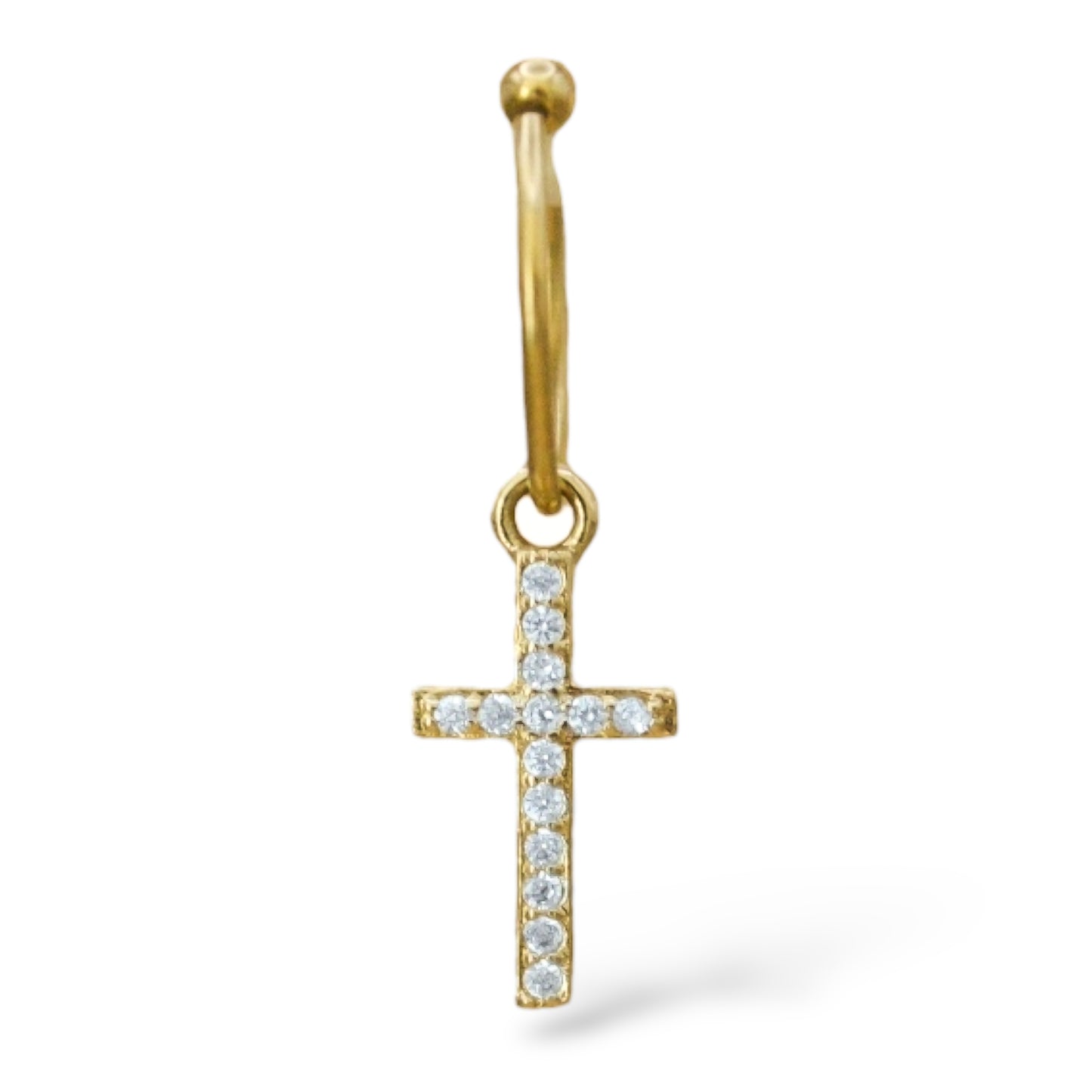 Piercing cruz mini zirconias