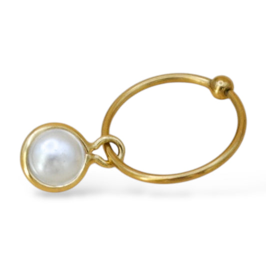 Piercing perla colgante
