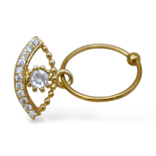 Piercing ojo zirconias shiny
