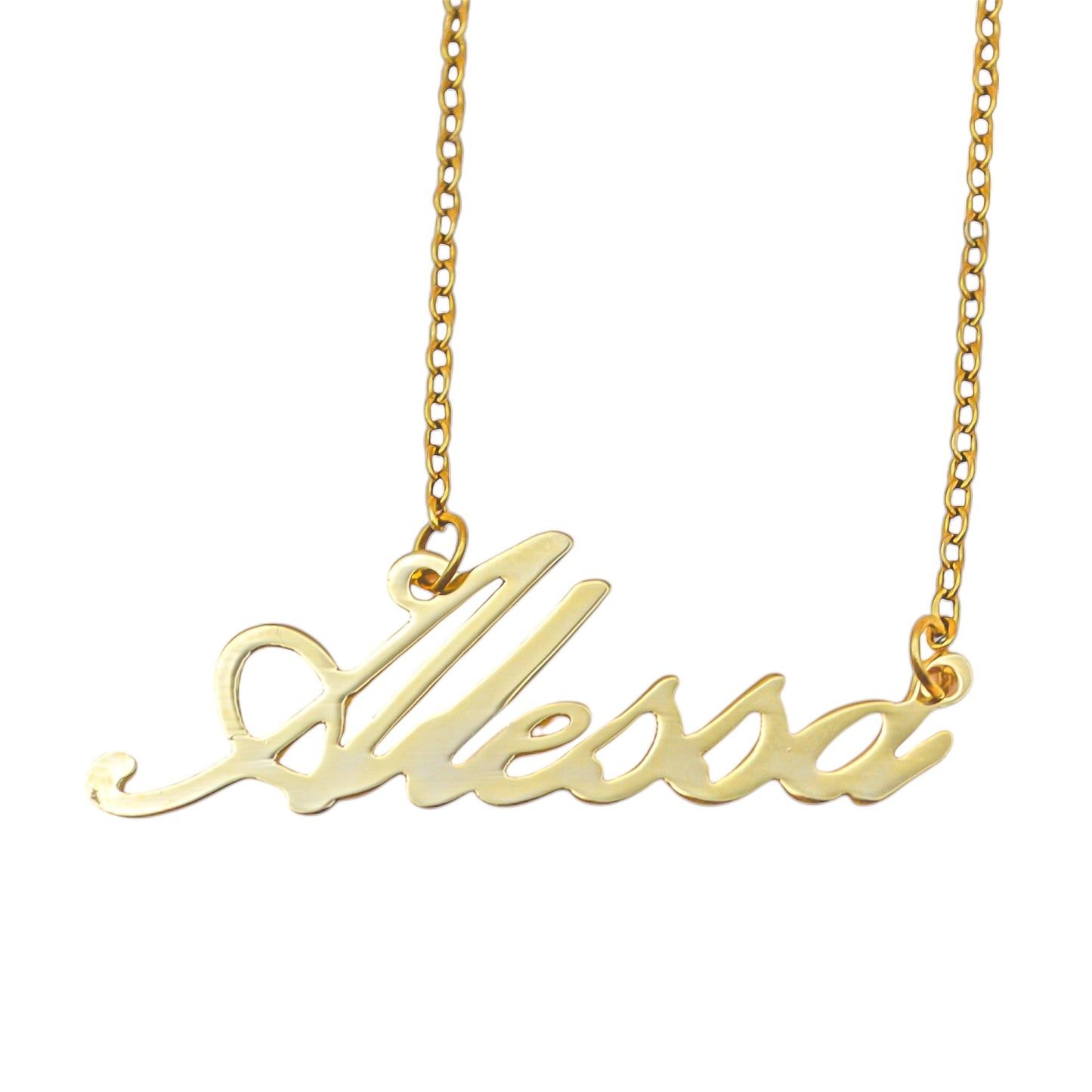 Collar personalizado entrelazado gold