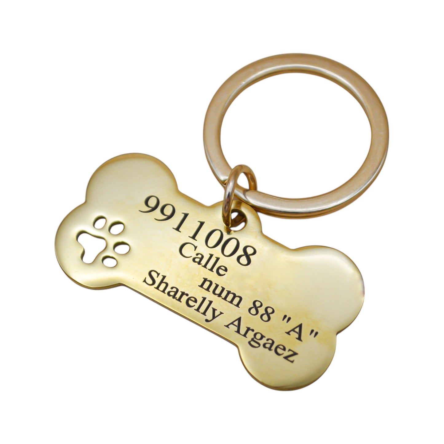 Placa de identificación para mascotas premium