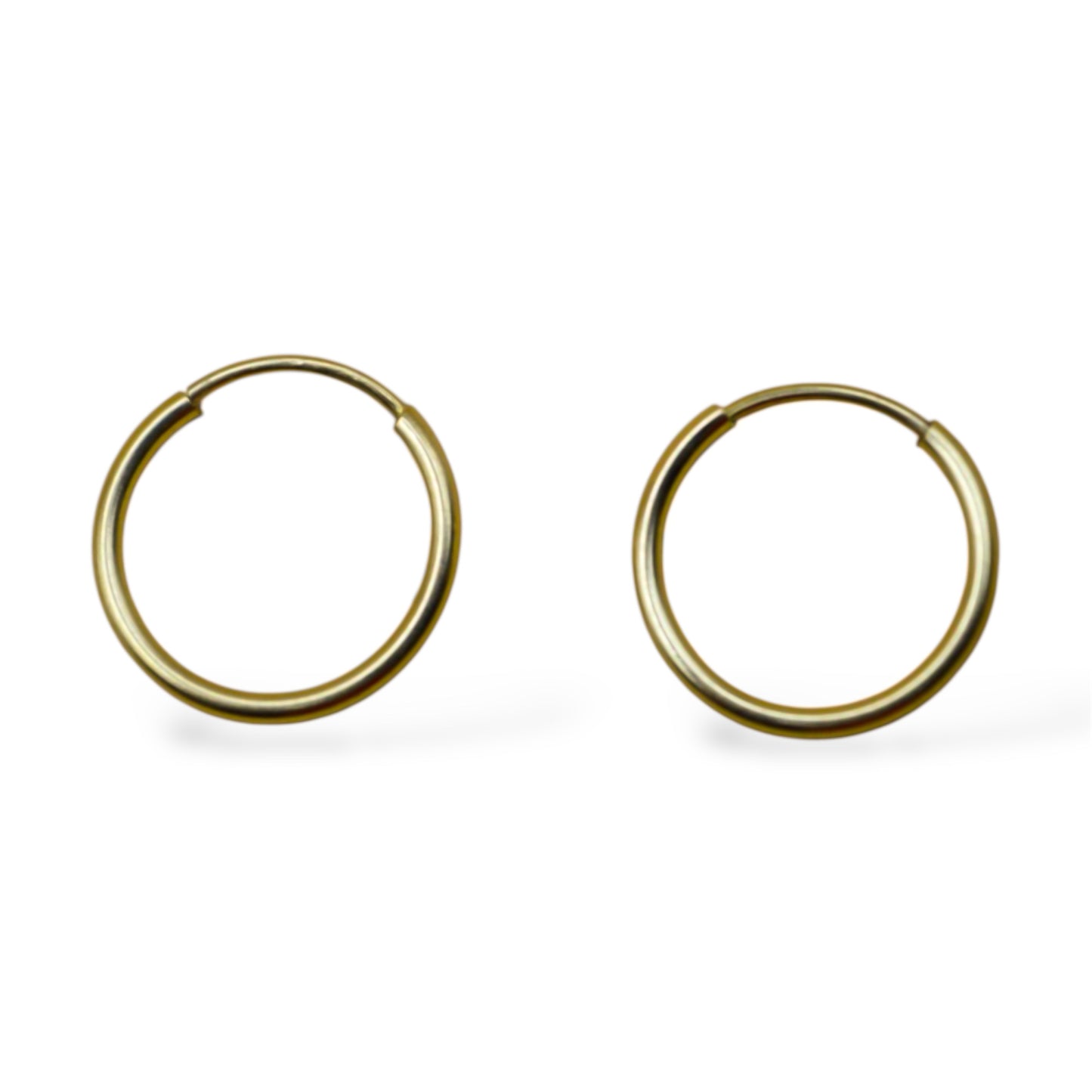 Arracada mediana 1 cm - Oro 10K