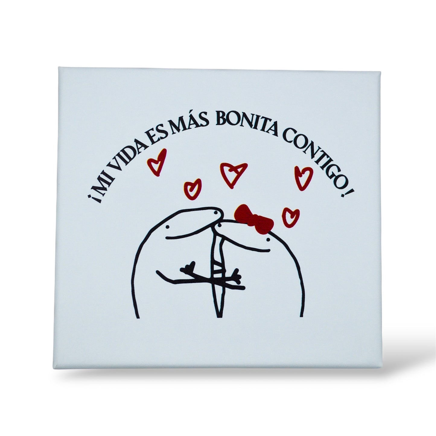 Caja de regalo "mi vida es más bonita contigo"