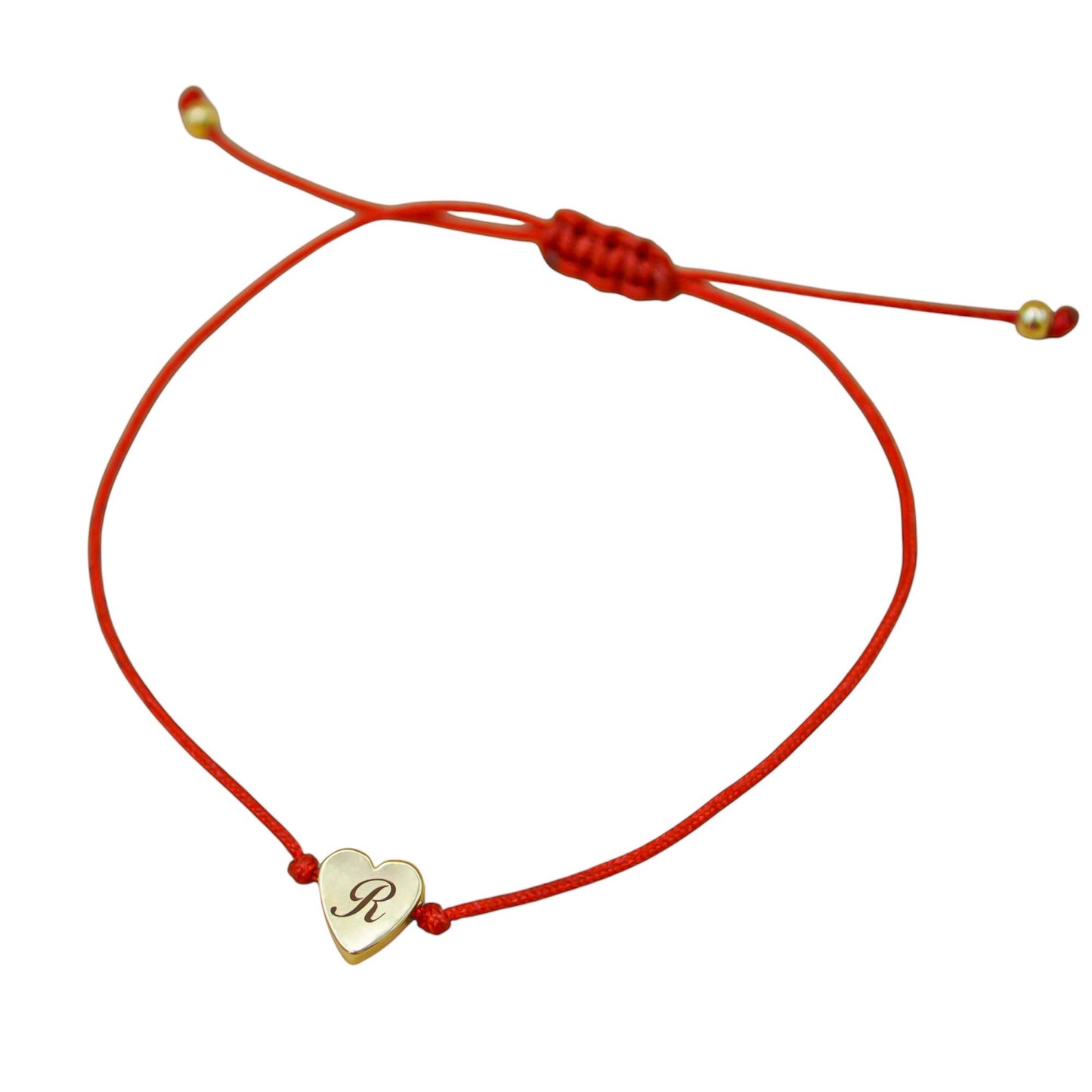 Pulsera personalizada de hilo basic con corazón chico
