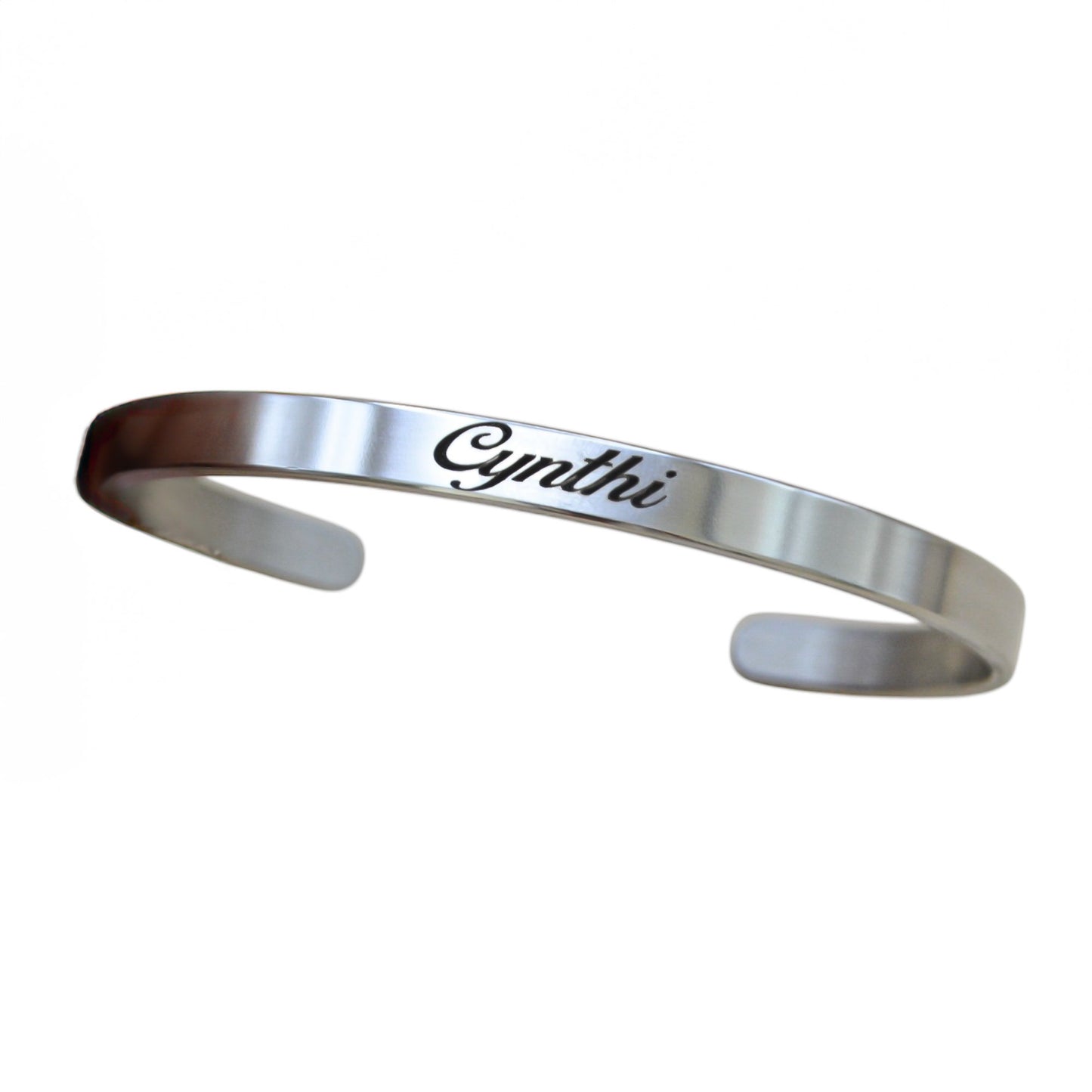 Brazalete personalizado acero inoxidable ajustable