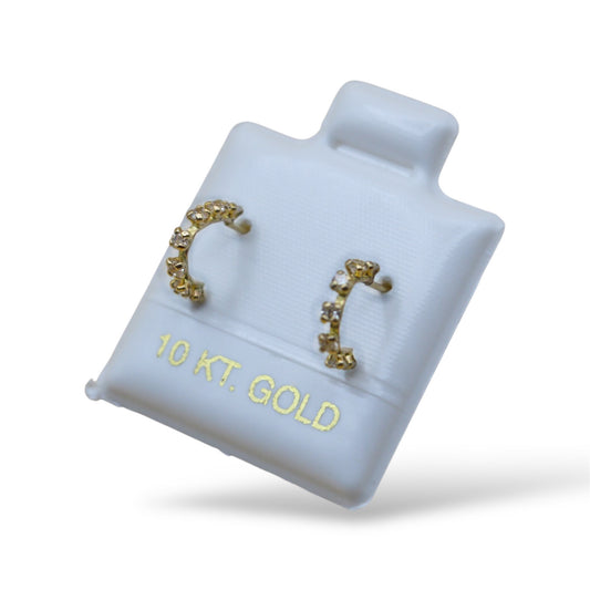 Broquel media arracada - Oro 10K