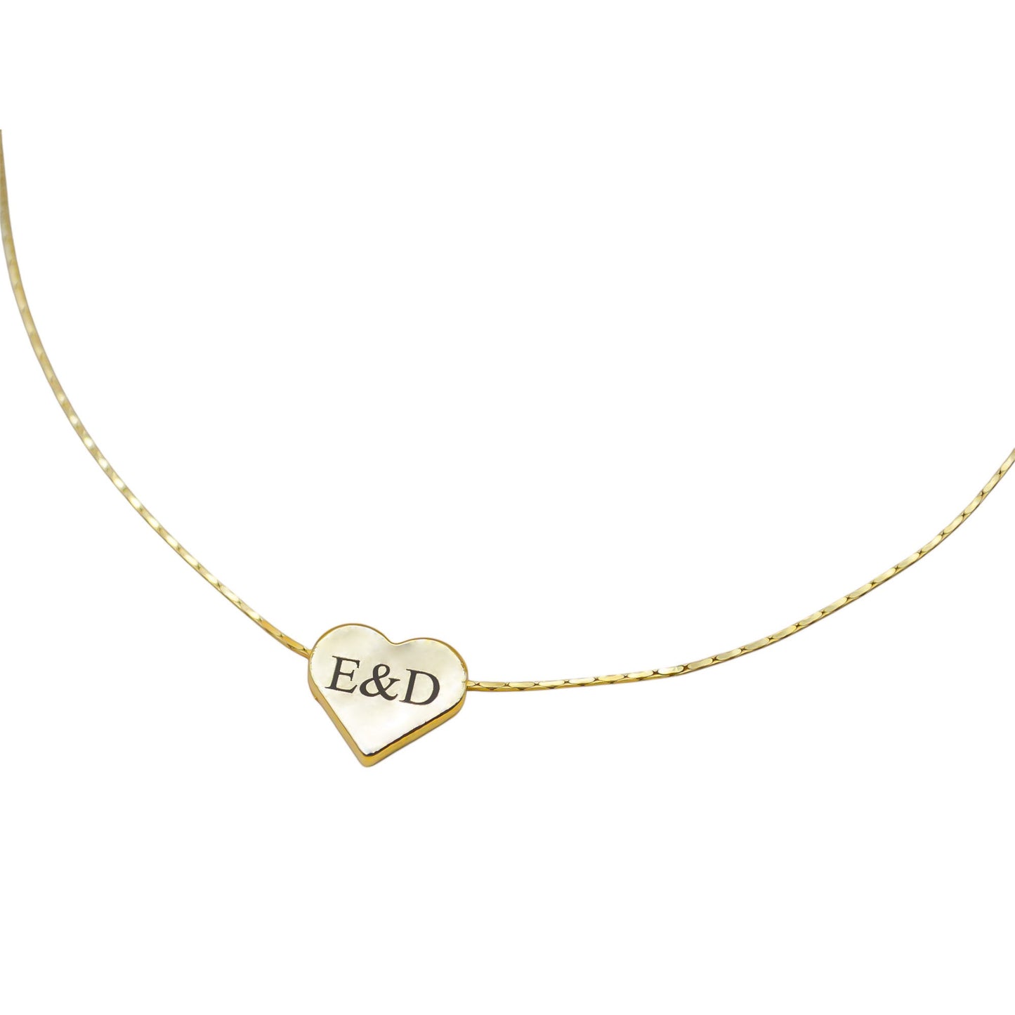 Collar personalizado corazón grande