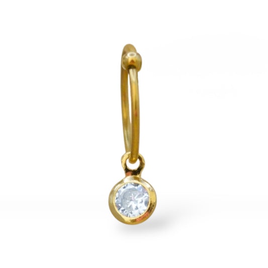 Piercing zirconia mini colgante