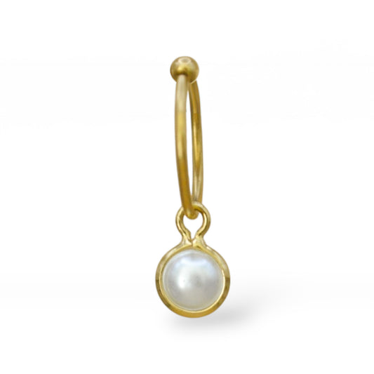 Piercing perla colgante