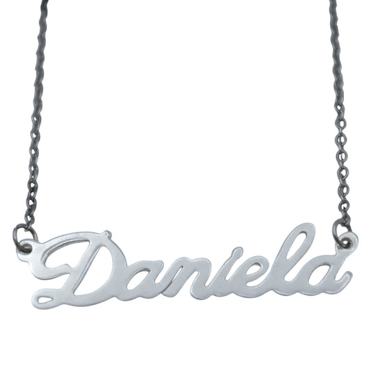 Collar personalizado entrelazado silver