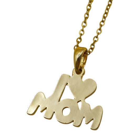 Collar gold I love mom