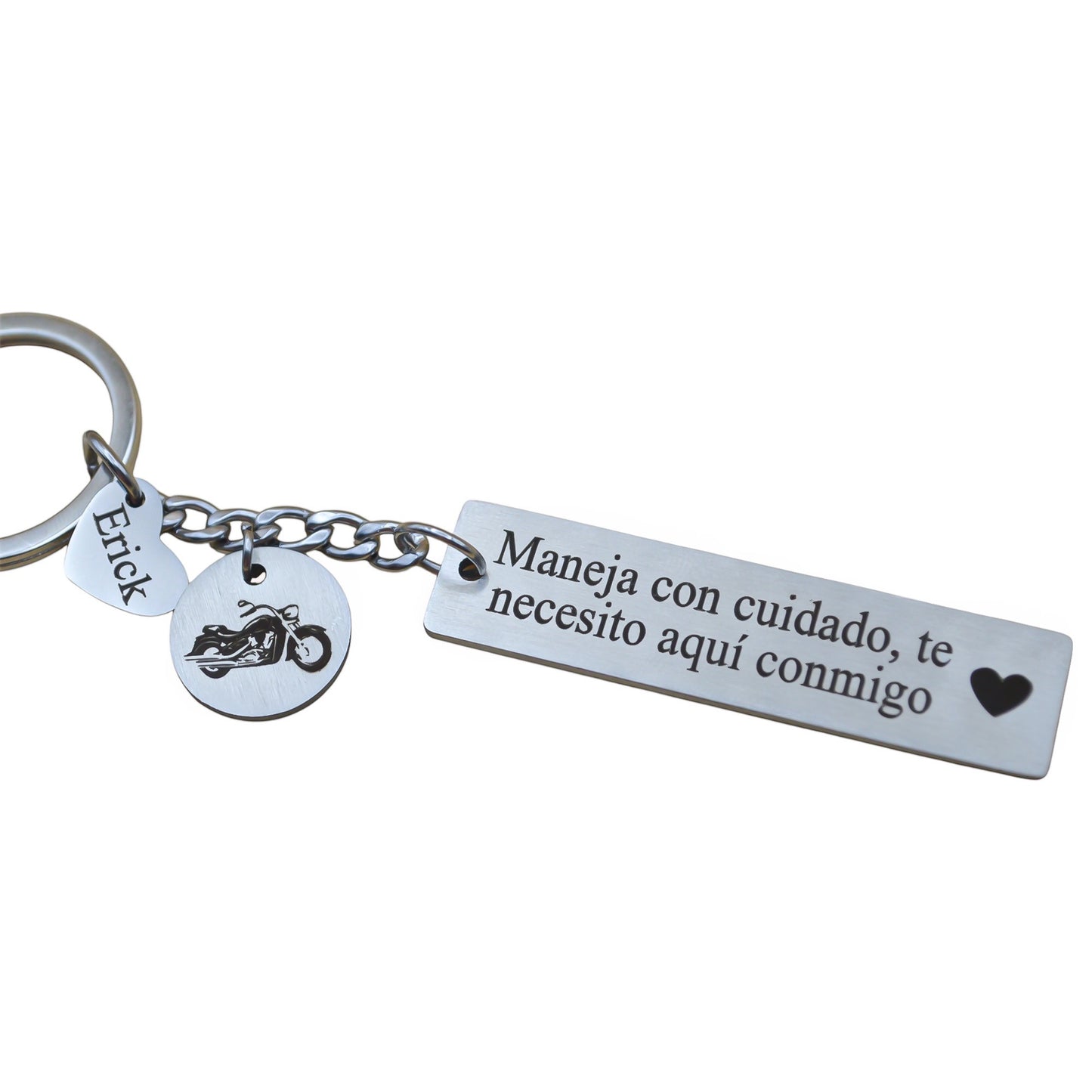 Llavero personalizado driver plus acero inoxidable