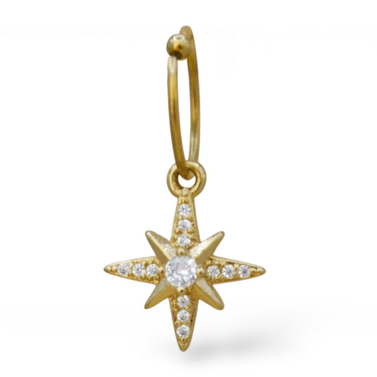 Piercing estrella belén zirconias