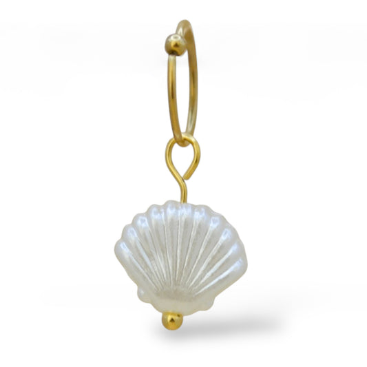 Piercing concha de mar beige