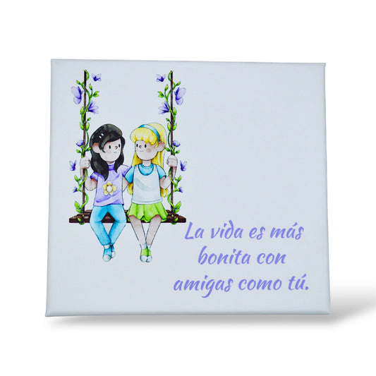 Caja de regalo "amigas como tú"