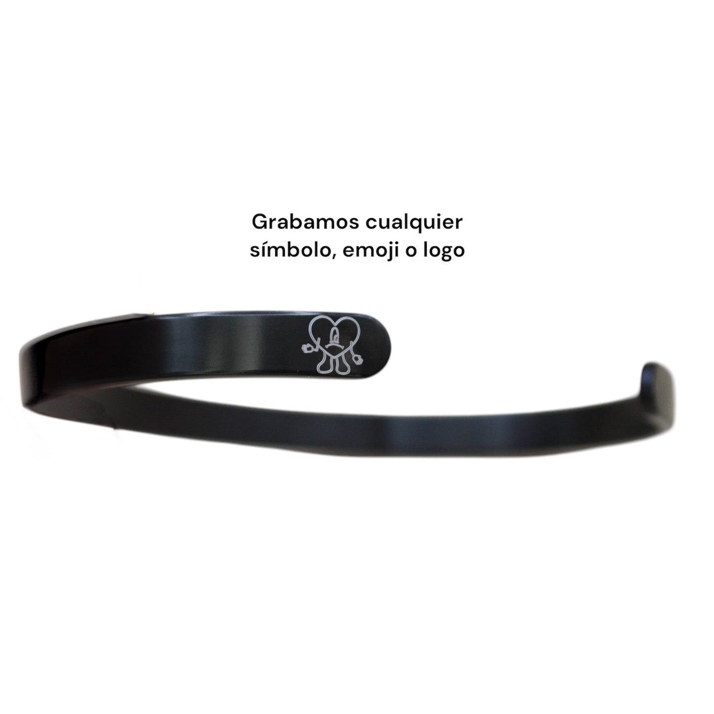 Brazalete personalizado acero inoxidable ajustable