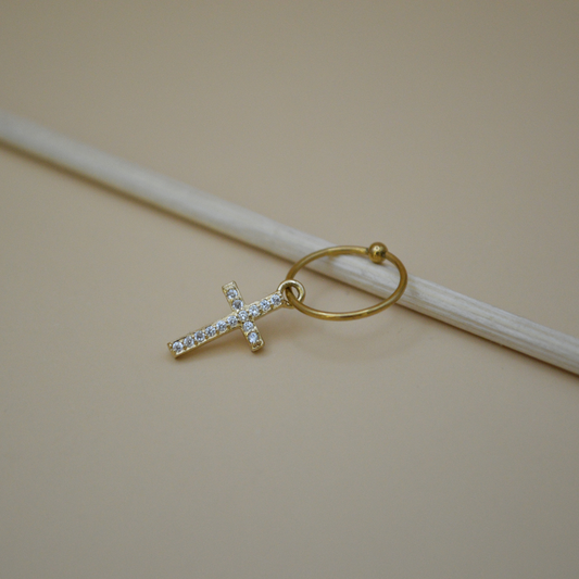 Piercing cruz mini zirconias