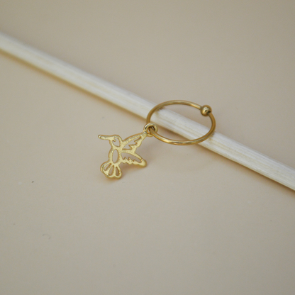 Piercing colibrí mini contorno