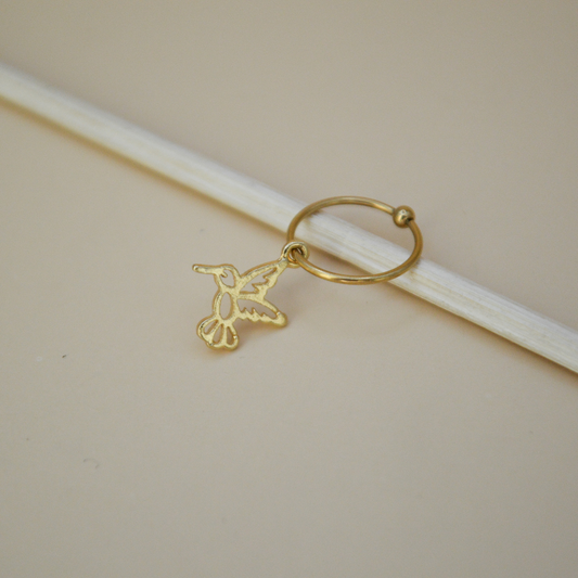 Piercing colibrí mini contorno