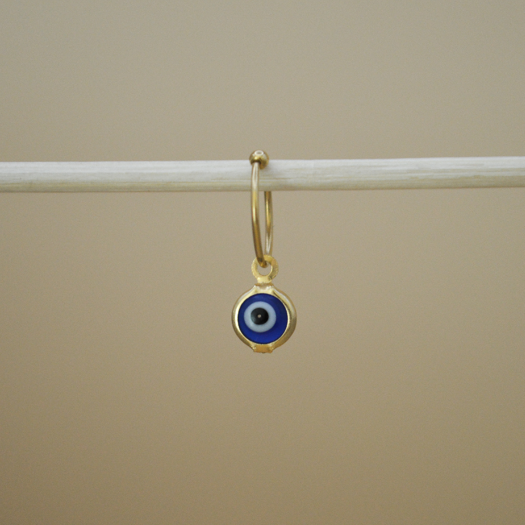 Piercing ojo turco azul chico