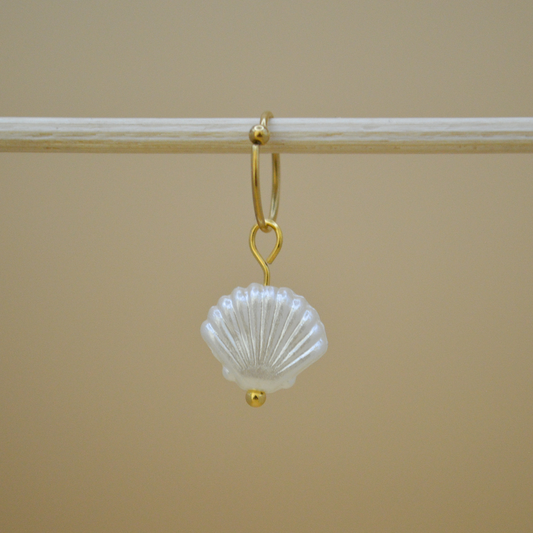 Piercing concha de mar beige
