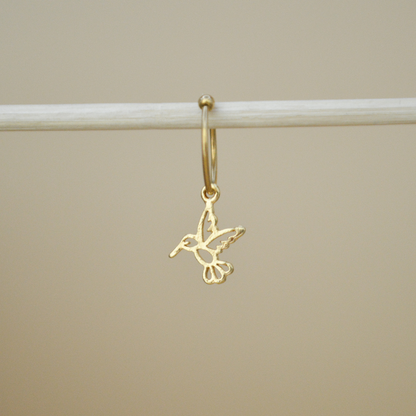 Piercing colibrí mini contorno