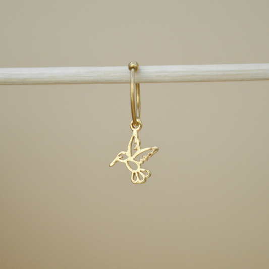 Piercing colibrí mini contorno