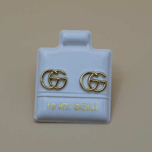 Broquel Doble G - Oro 10K