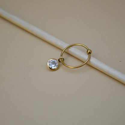 Piercing zirconia mini colgante