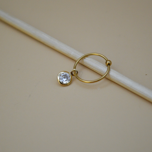Piercing zirconia mini colgante