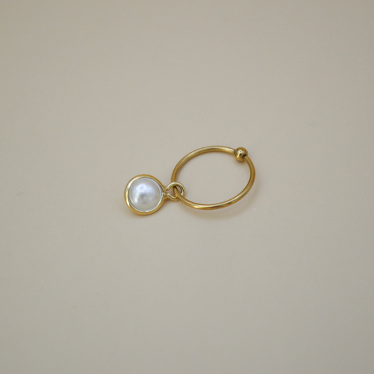 Piercing perla colgante