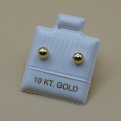 Broquel bola lisa #1 - Oro 10K